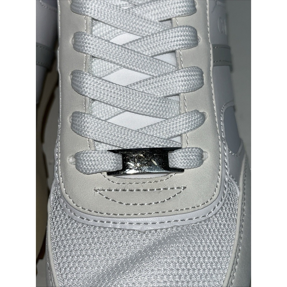 CALVIN KLEIN Carlla5 Size 10M White with Women Fashion Sneaker Shoes New w/Box - Picture 4 of 10
